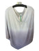 Barefoot Dreams Size One Size White & Purple Nylon Blend Cape Ombre Sweater White & Purple / One Size