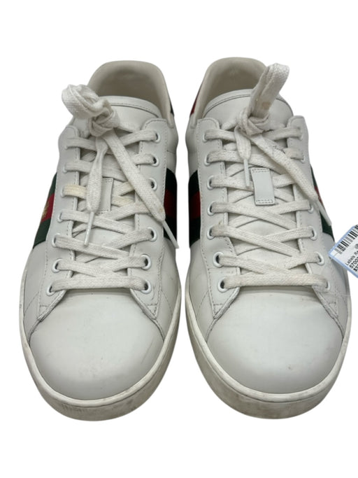 Gucci Shoe Size 10.5 White Leather Solid Sneaker Men's Shoes White / 10.5
