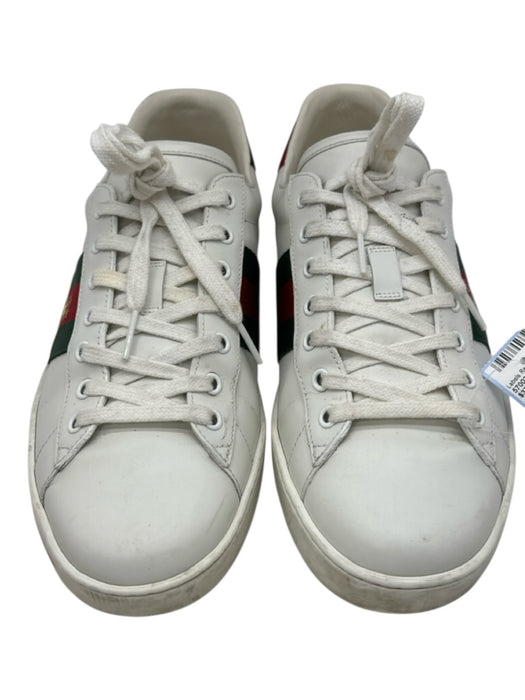 Gucci Shoe Size 10.5 White Leather Solid Sneaker Men's Shoes White / 10.5