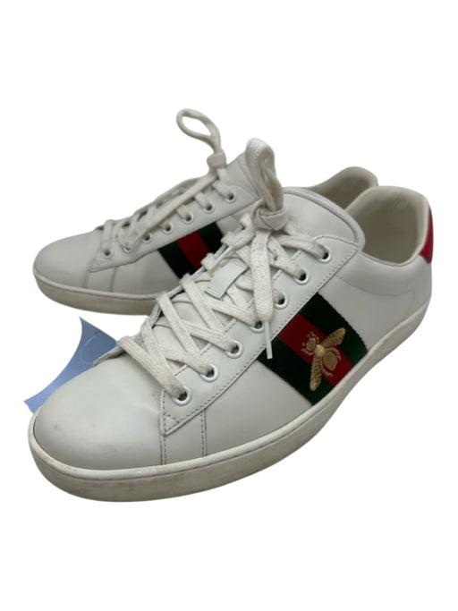 Gucci Shoe Size 10.5 White Leather Solid Sneaker Men's Shoes White / 10.5