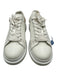 Alexander McQueen Shoe Size 44.5 White & Gold Leather Solid Sneaker Men's Shoes White & Gold / 44.5