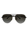 Jimmy Choo Brown Metal Aviator Gradient Lens Crystal Detail Sunglasses Brown