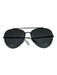 Prada Black Metal Tinted Lens Aviator Sunglasses Black