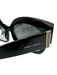 Jimmy Choo Black Acetate Gradient Lens Glitter Detail Sunglasses Black