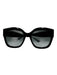 Jimmy Choo Black Acetate Gradient Lens Glitter Detail Sunglasses Black