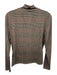 Veronica Beard Jeans Size S/P Tan, Red & Black Lyocell blend Long Sleeve Top Tan, Red & Black / S/P