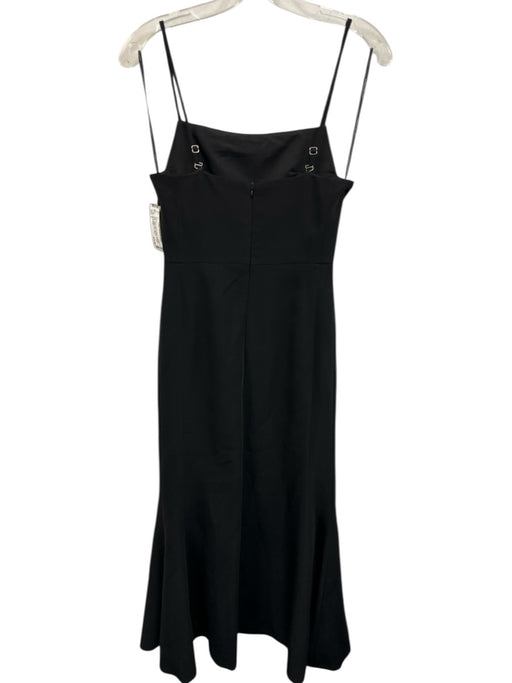 Karen Millen Size 2 Black Viscose Blend Spaghetti Strap Detachable Dress Black / 2