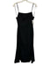 Karen Millen Size 2 Black Viscose Blend Spaghetti Strap Detachable Dress Black / 2