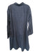 JW Anderson X UNI QLO Size L Navy Cotton Long Bell Sleeve Button Down Maxi Dress Navy / L