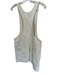 Tibi Size L White Cotton Blend Snap Buttons Sleeveless Romper White / L