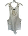 Tibi Size L White Cotton Blend Snap Buttons Sleeveless Romper White / L