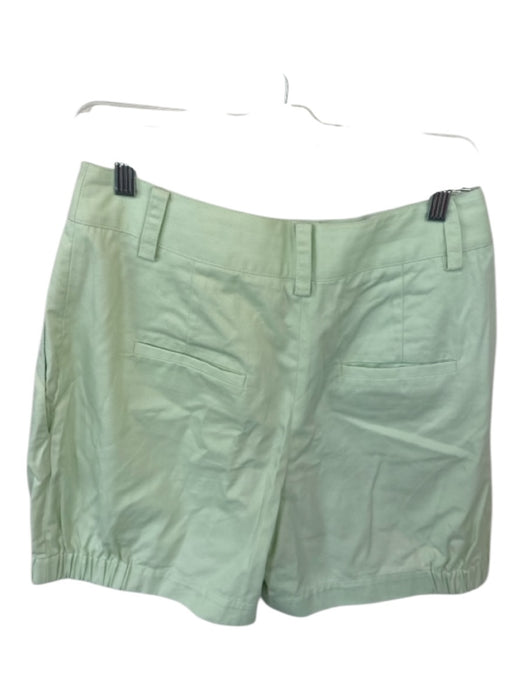 Tibi Size 4 Mint Cotton High Waist Bubble Hem Shorts Mint / 4