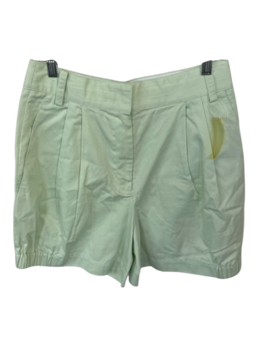 Tibi Size 4 Mint Cotton High Waist Bubble Hem Shorts Mint / 4