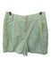Tibi Size 4 Mint Cotton High Waist Bubble Hem Shorts Mint / 4