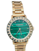 Missoni Rose Gold & Green Stainless steel 2 Hand Movement Logo Sapphire Watches Rose Gold & Green