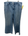 Good American Size 18 Light Wash Cotton Denim High Rise Embellished Pocket Jeans Light Wash / 18