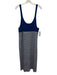 J.Crew Size XXL Blue & White Viscose Blend Spaghetti Strap Dress Blue & White / XXL