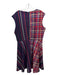 Donna Morgan Size 16 Navy & Pink Polyester Abstract Sleeveless Knee Length Dress Navy & Pink / 16