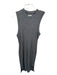 Madewell Size XL Gray Cotton Sleeveless Ribbed Midi Dress Gray / XL