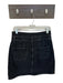Pilcro Size 8 Black Cotton Mini Button Front Front Pockets Denim Skirt Black / 8