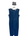 Pilcro Size L Blue Denim Cotton Blend Maxi Sleeveless Front Slit Dress Blue Denim / L