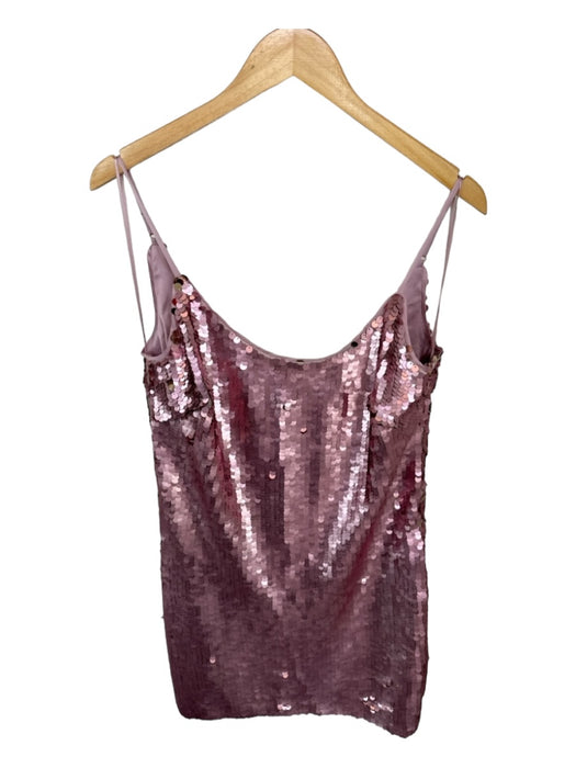 Ramy Brook Size 8 Purple Sequin Spaghetti Strap Low Back Dress Purple / 8