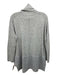 Saks Fifth Ave Size S Gray & Black Cashmere Ribbed Detail Turtleneck Sweater Gray & Black / S