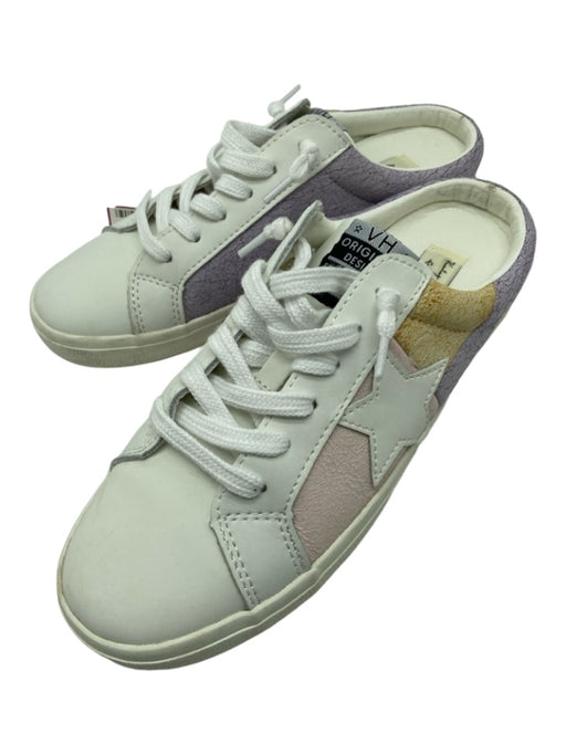 Vintage Havana Shoe Size 8.5 White, Purple & Yellow Leather Lace Up Sneakers White, Purple & Yellow / 8.5