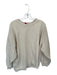 Daily Drills Size XS/S Cream Cotton Long Sleeve Crew Neck Oversize Sweatshirt Cream / XS/S