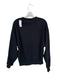 Alo Size S Black & Silver Cotton Blend Long Sleeve Logo Oversize Sweatshirt Black & Silver / S