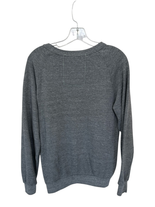 Aviator Nation Size M Gray & multi Cotton Long Sleeve Striped Sweatshirt Gray & multi / M