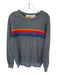 Aviator Nation Size M Gray & multi Cotton Long Sleeve Striped Sweatshirt Gray & multi / M