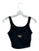 Daily Drills Size S Black Nylon Blend Built in bra Cropped Athletic Top Black / S