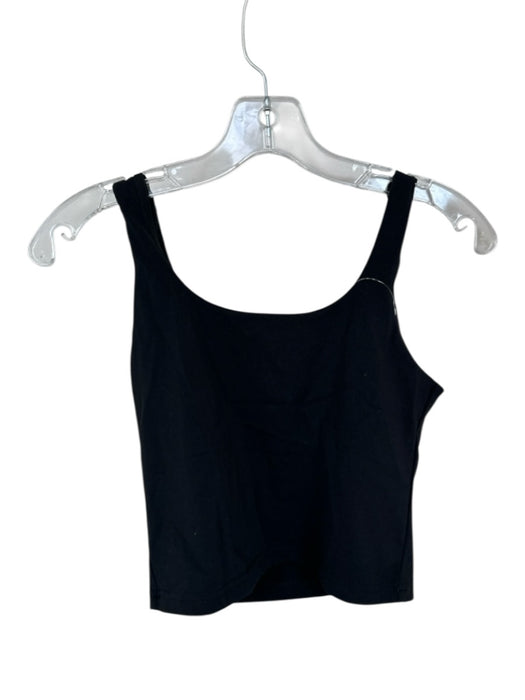 Daily Drills Size S Black Nylon Blend Built in bra Cropped Athletic Top Black / S