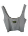 Daily Drills Size S Light Gray Nylon Blend Built in bra Cropped Athletic Top Light Gray / S