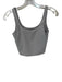 Daily Drills Size S Light Gray Nylon Blend Built in bra Cropped Athletic Top Light Gray / S