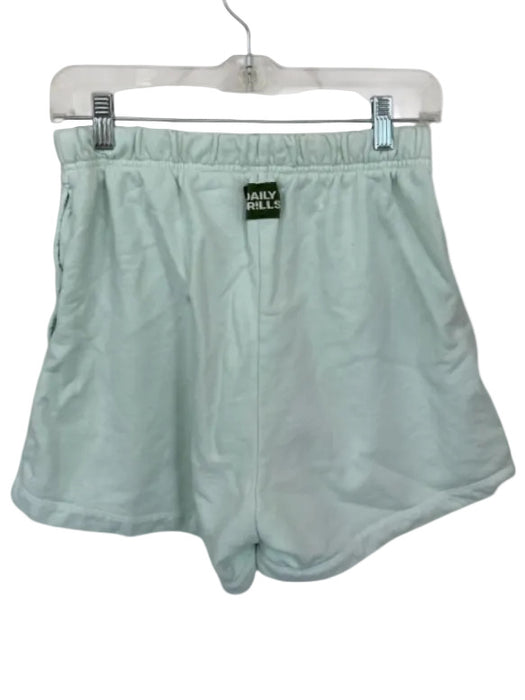 Daily Drills Size XS/S Mint Cotton Elastic Waist Front Pockets Athletic Shorts Mint / XS/S