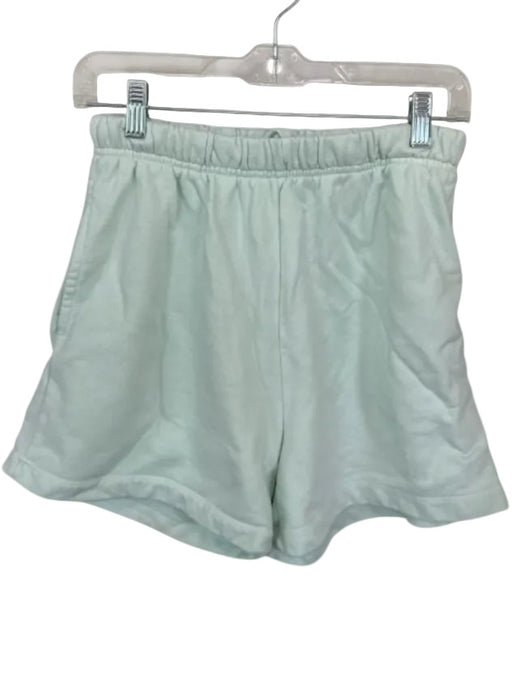 Daily Drills Size XS/S Mint Cotton Elastic Waist Front Pockets Athletic Shorts Mint / XS/S