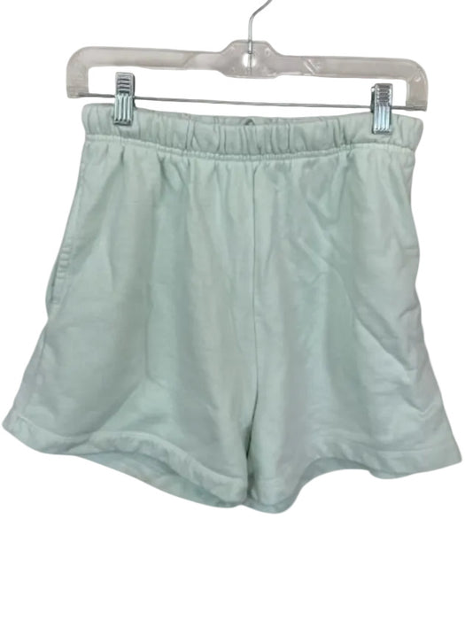 Daily Drills Size XS/S Mint Cotton Elastic Waist Front Pockets Athletic Shorts Mint / XS/S