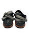 Coach Shoe Size 11 Silver, Black, Brown Leather Toe Strap Studded Flat Sandals Silver, Black, Brown / 11