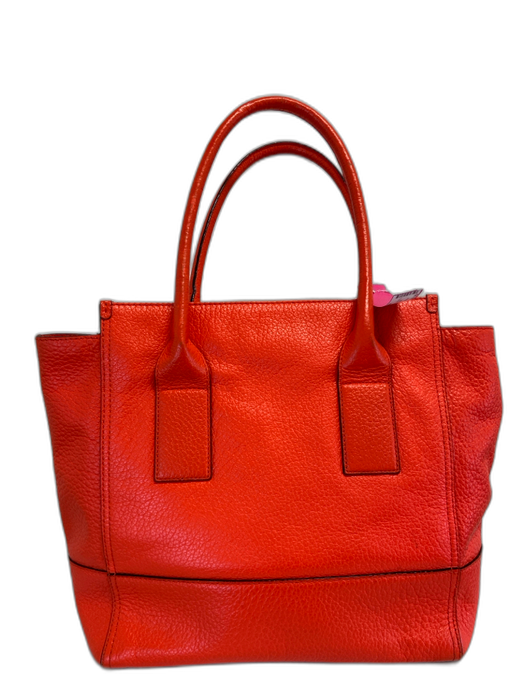 Kate Spade Orange Leather Tassel Detail Bag Orange