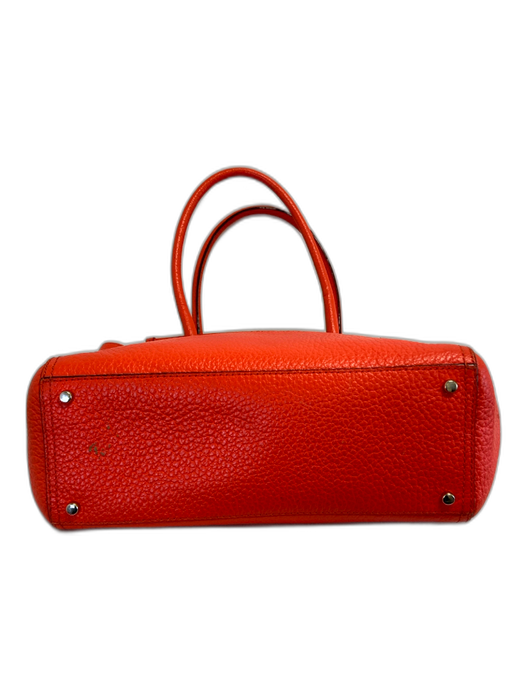 Kate Spade Orange Leather Tassel Detail Bag Orange