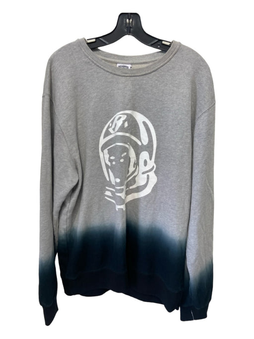 Billionaire Boys Club Size XL Gray & Black Cotton Ombre Crew Neck Sweatshirt Gray & Black / XL