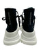 Alexander McQueen Shoe Size 38.5 Black & White Canvas Platform lace up Sneakers Black & White / 38.5