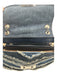 Michael Kors Med Wash Cotton Denim Raw Hem Paneled Flap Chain Strap Bag Med Wash / M