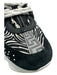 Versace Shoe Size 37.5 Black & White Synthetic & Suede Animal Print Sneakers Black & White / 37.5