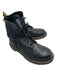 Dr Marten Shoe Size 8 Black Leather Combat Calf High Lace Up Boots Black / 8