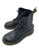 Dr Marten Shoe Size 8 Black Leather Combat Calf High Lace Up Boots Black / 8