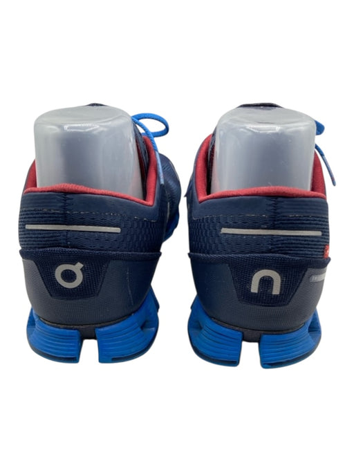 On Cloud Shoe Size 10 Blue & Burgundy Synthetic Perforated Round Toe Sneakers Blue & Burgundy / 10