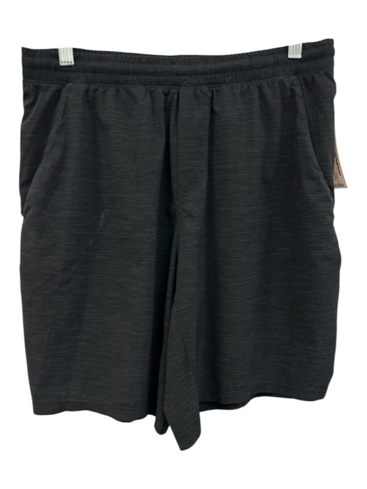 Lululemon Size L Black Synthetic Heathered Athleisure Men's Shorts Black / L